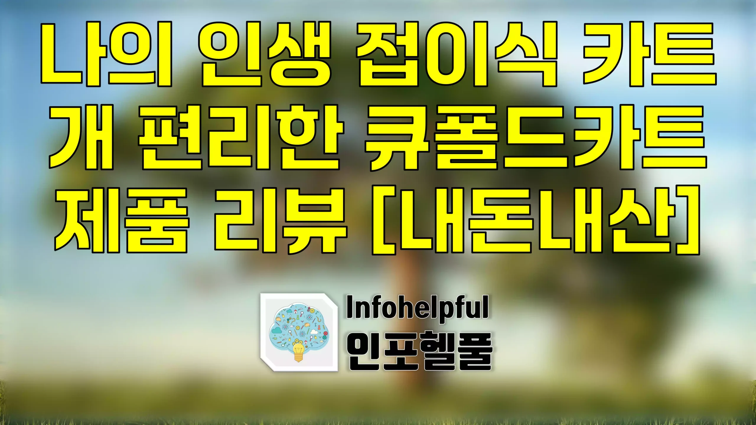 나의 인생 접이식 카트, 개 편리한 큐폴드 제품 리뷰 [내돈내산]